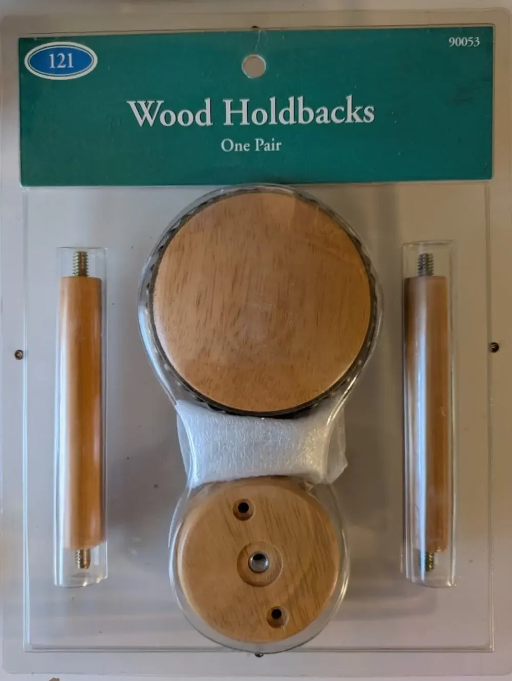Kenney MFG 121~ Wooden Holdbacks ~ Light Oak Finish ~ Item # 73-V80014 ~ New